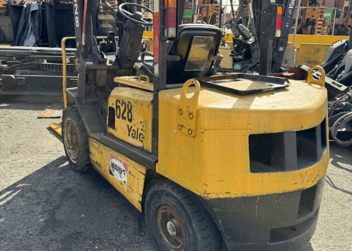 yellow warehouse industrial forklift