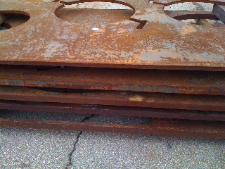 scrap steel plate