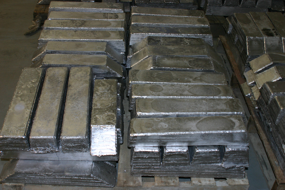 lead ingots from munitions destruction process